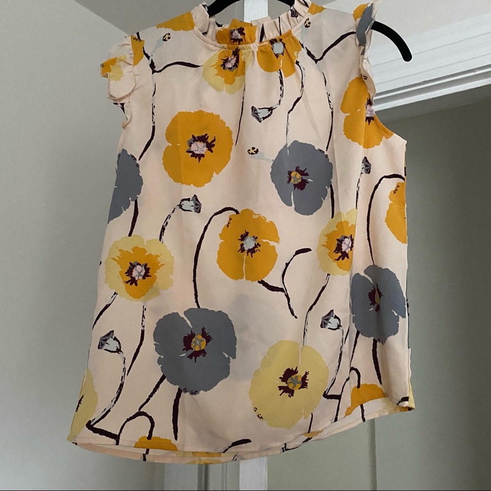 Shein high neck sleeveless blouse